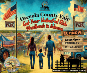 Don't miss the 2024 Osceola Fair & Livestock Show February 14-23rd!